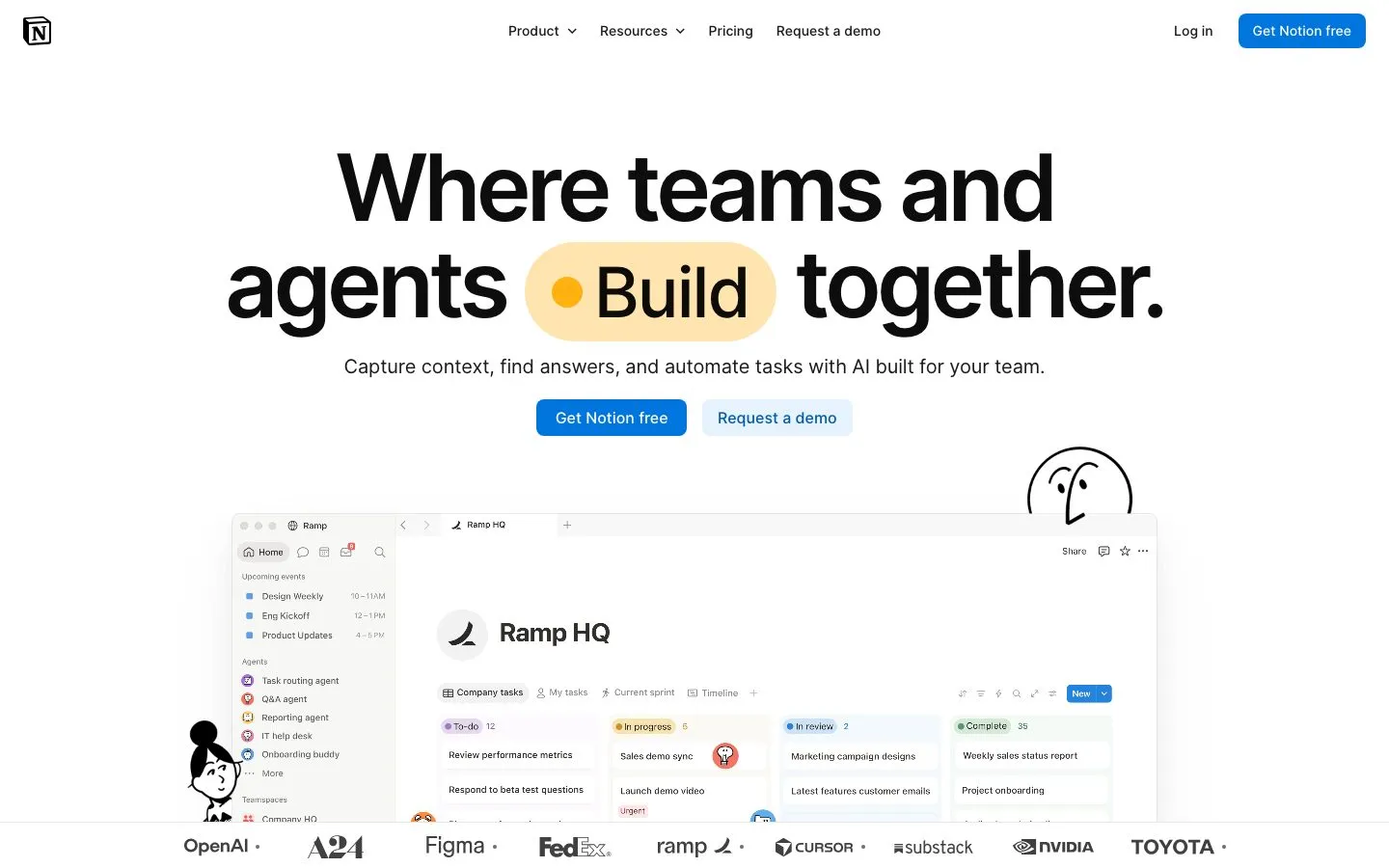 Notion homepage, captured 2026-10-05